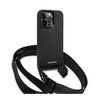 Karl Lagerfeld Monogram Plaque Logo Strap - iPhone 14 Pro Case (black)