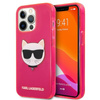 Karl Lagerfeld Choupette Head - iPhone 13 Pro Max tok (fluo rózsaszín)
