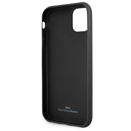BMW Leather Curve Perforate HC - Étui pour iPhone 11 (rouge)