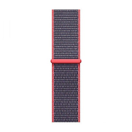 Crong Nylon - Sportarmband für Apple Watch 44/45/46/49 mm (Electric Pink)
