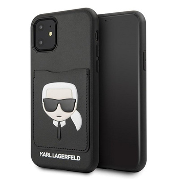 Karl Lagerfeld CardSlot - iPhone 11 tok kártyafoglalattal (fekete)