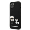 Karl Lagerfeld Slilicone Karl & Choupette Magsafe - Etui iPhone 13 (czarny)