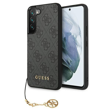 Kolekce Guess 4G Charms - pouzdro pro Samsung Galaxy S22+ (šedé)