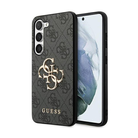 Guess 4G Big Metal Logo - Étui Samsung Galaxy S24+ (noir)