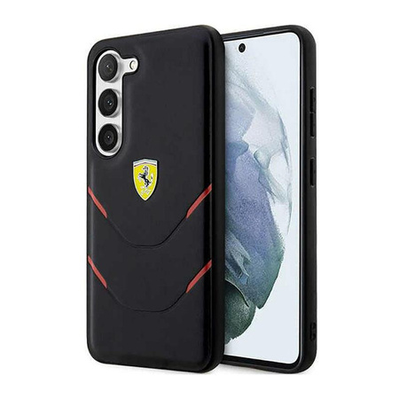 Ferrari Hot Stamp Lines - Etui Samsung Galaxy S23+ (noir)
