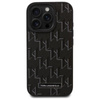 Karl Lagerfeld Leather Monogram Metal Logo MagSafe - iPhone 16 Pro Max Case (noir)