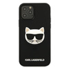 Karl Lagerfeld Choupette Head 3D gumi - iPhone 12 / iPhone 12 Pro tok (fekete)