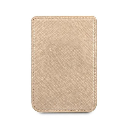 Guess Wallet Card Slot MagSafe Saffiano - Magnetic Wallet (Gold)
