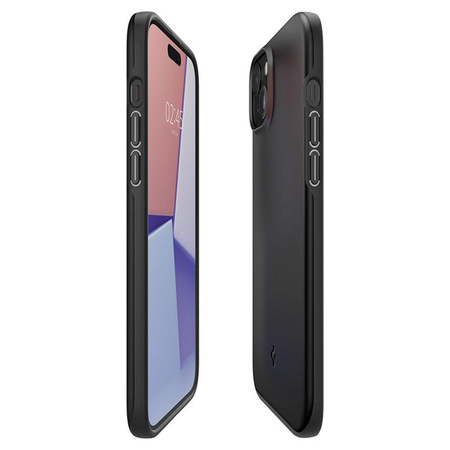 Spigen Thin Fit - Coque pour iPhone 15 Plus (Noir)
