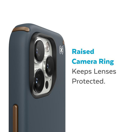 Speck Presidio2 Pro - Antibakteriális tok iPhone 14 Pro készülékhez (Charcoal / Cool Bronze / Slate)