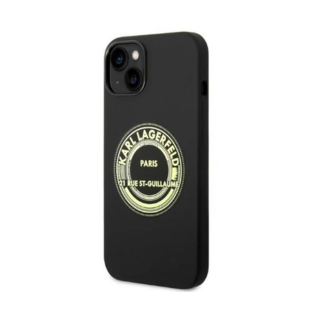 Karl Lagerfeld Silikonové pouzdro RSG - iPhone 14 Plus (černé)