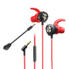 WEKOME YB01 Game Series - Casque filaire HiFi jack 3,5 mm pour les joueurs (Rouge)