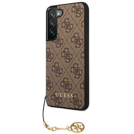 Kolekce Guess 4G Charms - pouzdro pro Samsung Galaxy S22+ (hnědé)