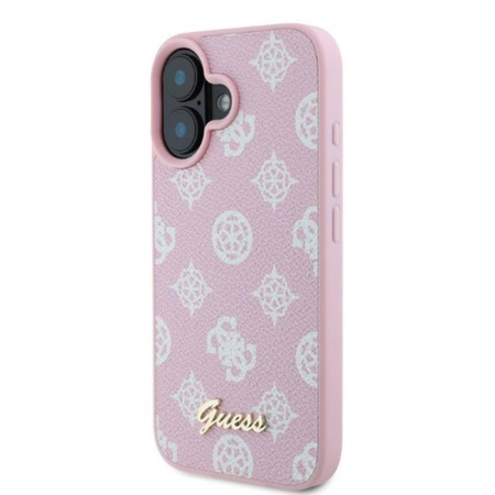 Guess Peony Script MagSafe - Coque iPhone 16 (rose)