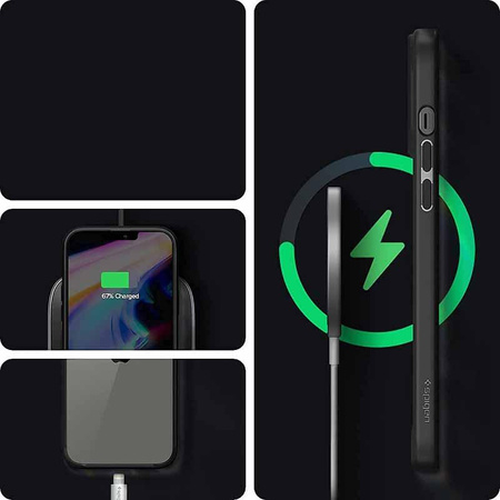 Spigen Ultra Hybrid - Coque pour iPhone 13 Pro Max (Noir)
