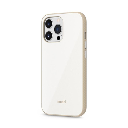 Moshi iGlaze Slim Hardshell Case - pouzdro pro iPhone 13 Pro (systém SnapTo) (perleťově bílé)