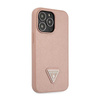 Guess Saffiano Triangle Logo Case - iPhone 14 Pro Case (pink)