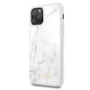 Guess Marble Tempered Glass Hardcase - Etui iPhone 11 Pro (biały)