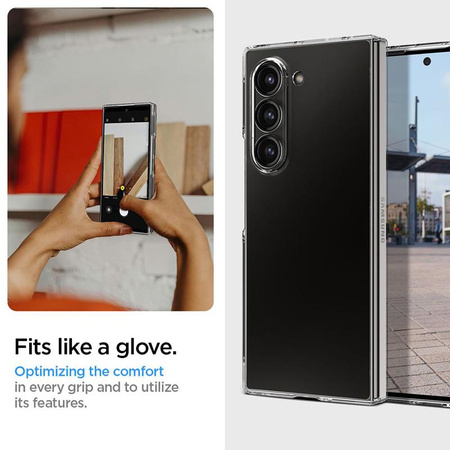 Spigen Airskin - Etui pour Samsung Galaxy Z Fold 6 (Crystal Clear)
