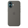 Silikonové pouzdro Apple - Silikonové pouzdro s MagSafe pro iPhone 16 (Mountain Grey)