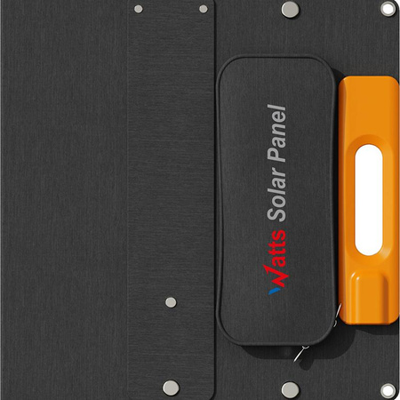 Wonder Ws60 - Solarmodul / Solarladegerät 60W mit USB-C PD 30W & USB-A QC 18W Ausgang (Schwarz)
