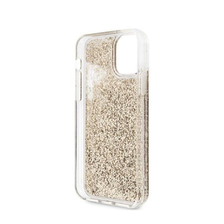 Karl Lagerfeld Liquid Glitter 2 heads - iPhone 11 tok (arany)