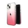 Speck Presidio Perfect-Clear + Ombre - iPhone 14 / iPhone 13 Case with MICROBAN Coating (Clear / Vintage Rose Fade)