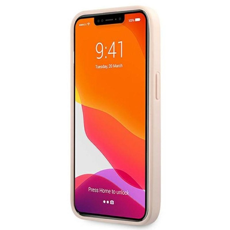 Guess 4G nyomtatott csíkos - iPhone 13 tok (rózsaszín)