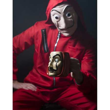 House of Paper - Mug en céramique dans un coffret cadeau 3D 350 ml (Salvador Dali Mask)