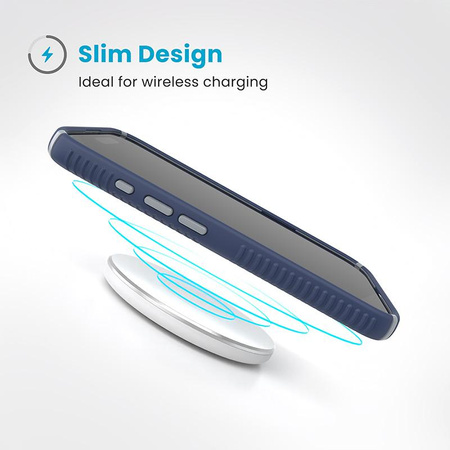 Speck Presidio2 Grip - pouzdro pro iPhone 16 (pobřežní modrá / prachově šedá / bílá)