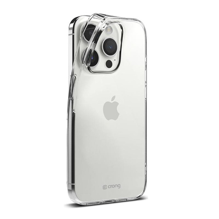 Crong Crystal Slim Cover - Custodia per iPhone 15 Pro (trasparente)