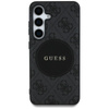 Guess 4G Round Patch Classic Logo MagSafe - tok Samsung Galaxy S25 készülékhez (fekete)