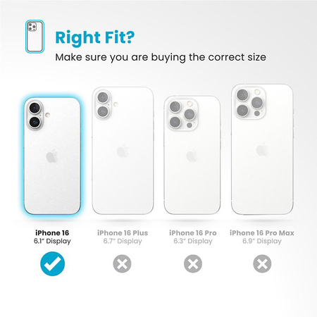 Speck Presidio Perfect-Clear - Étui pour iPhone 16 (transparent)