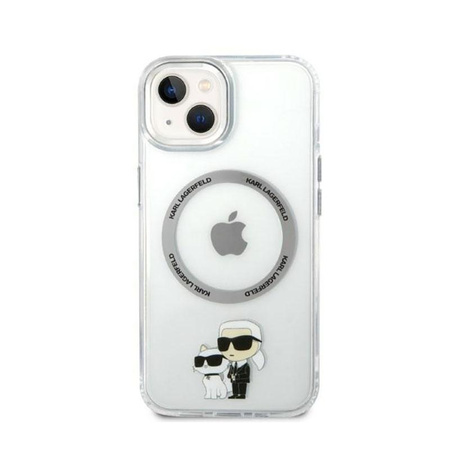 Karl Lagerfeld IML NFT Karl & Choupette MagSafe - iPhone 14 Plus Case (Transparent)