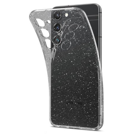 Spigen Liquid Crystal Glitter - tok Samsung Galaxy S23 készülékhez (átlátszó)