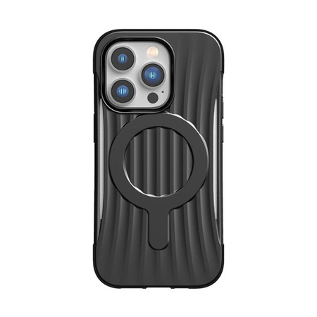 X-Doria Raptic Clutch MagSafe - Biologisch abbaubare iPhone 14 Pro Hülle (Falltest 3m) (Schwarz)