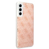 Guess 4G Glitter - Etui Samsung Galaxy S21 FE (różowy)