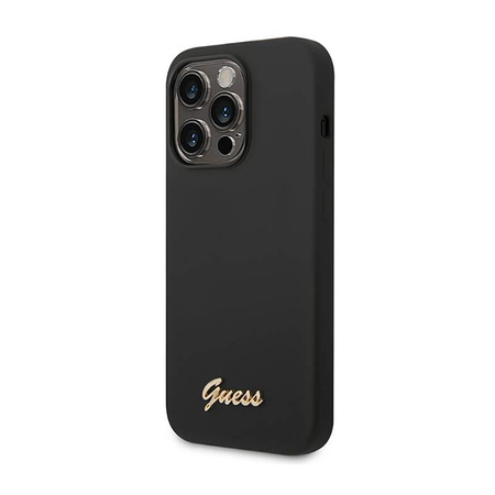 Guess szilikon Vintage - iPhone 14 Pro Max tok (fekete)