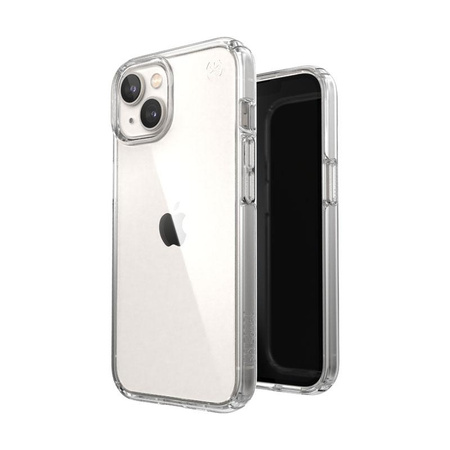 Speck Presidio Perfect-Clear - iPhone 14 / iPhone 13 Tasche mit MICROBAN-Beschichtung (Klar)