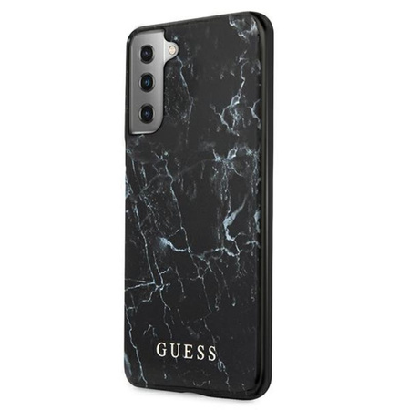 Guess Marble - Etui Samsung Galaxy S21+ (noir)