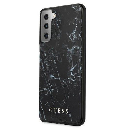 Guess Marble - Samsung Galaxy S21+ Tasche (schwarz)
