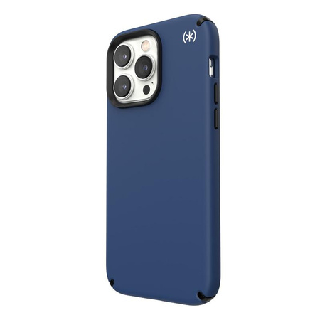 Speck Presidio2 Pro - Antibacterial iPhone 14 Pro Max Case (Coastal Blue / Black / White)