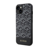 Pouzdro Guess GCube Stripes MagSafe - iPhone 14 (černé)