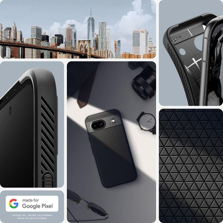 Spigen Liquid Air - Gehäuse für Google Pixel 8A (Mattschwarz)