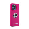 Karl Lagerfeld Silicone Choupette Head MagSafe - iPhone 15 Pro Case (Pink)