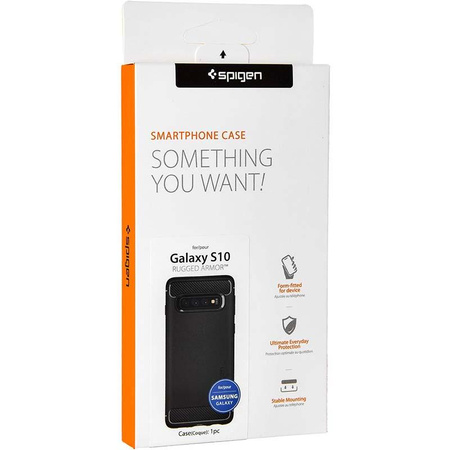 Spigen Rugged Armor - pouzdro pro Samsung Galaxy S10 (Black)