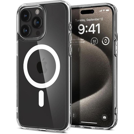 Spigen Ultra Hybrid MagSafe - tok iPhone 15 Pro Max készülékhez (fehér)