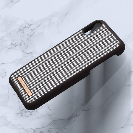 Nordic Elements Saeson Idun - Material Case for iPhone XR (Dark Brown Pattern 2)