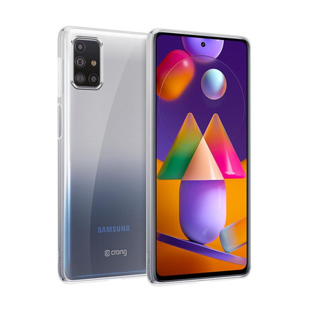 Crong Crystal Slim Cover - Etui Samsung Galaxy M31s (przezroczysty)