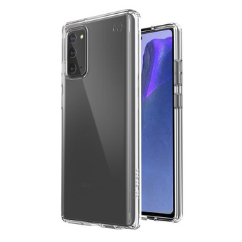 Speck Presidio Perfect-Clear - Étui pour Samsung Galaxy Note 20 avec revêtement MICROBAN (transparent/transparent)